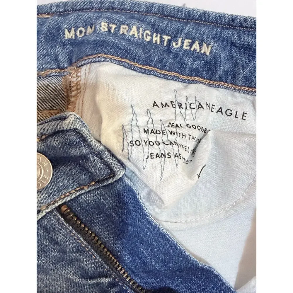 American Eagle Outfitters Mom Straight Jean, Women's Size 4 Regular